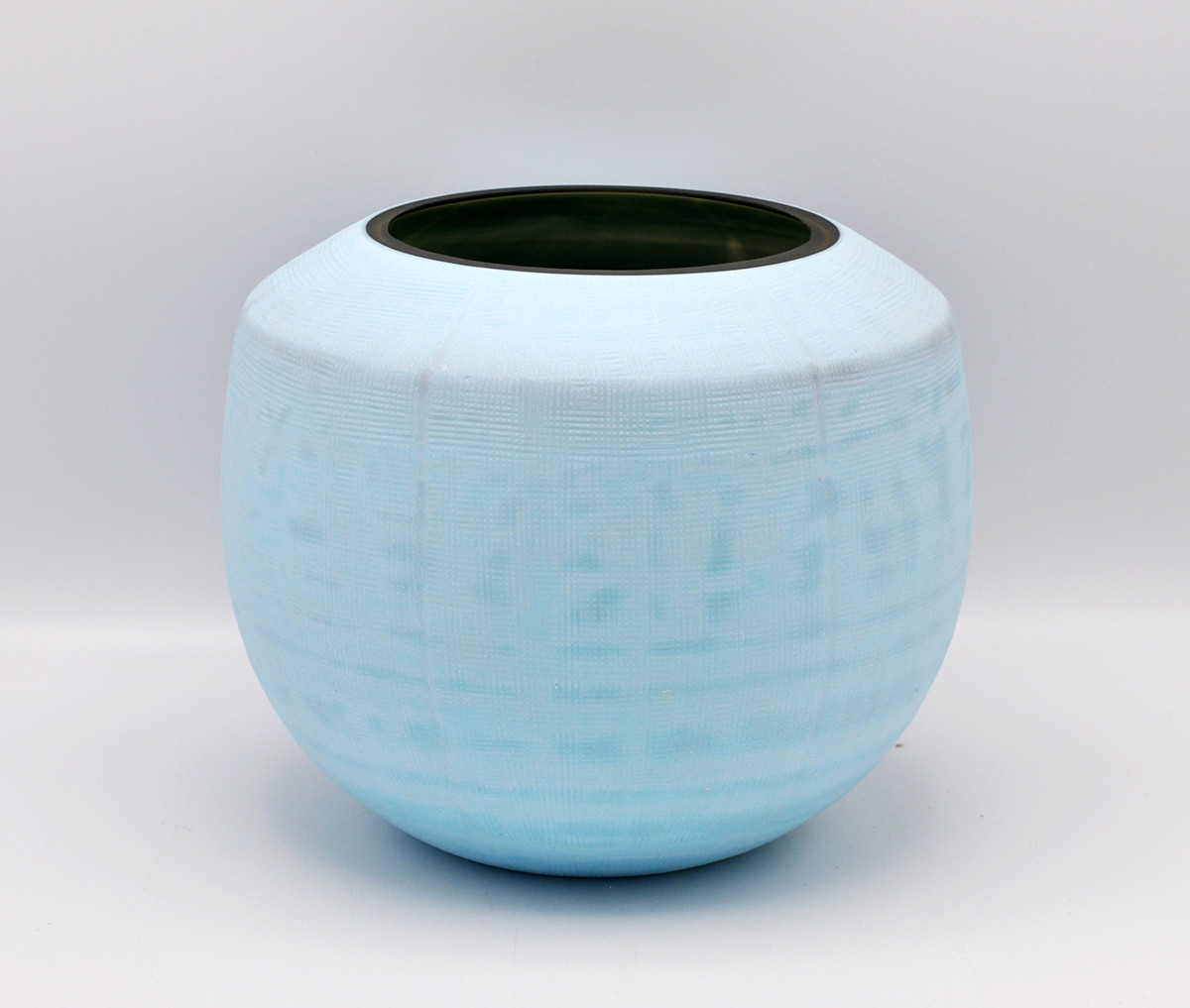 O4HOME + Vaas met uitsnede, rook/surf blauw